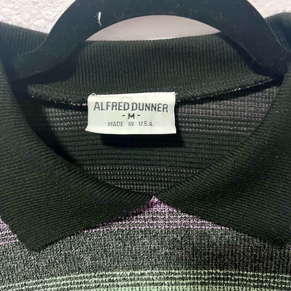 VINTAGE Alfred Dunner Green and Purple Crewneck Sweater MEDIUM - Picture 2 of 7